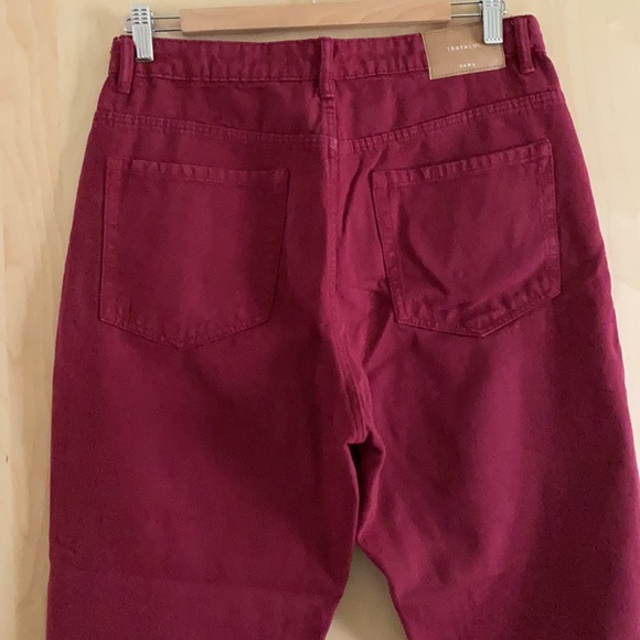 Zara Trafaluc mom jeans in wine color - Picture 9 of 10